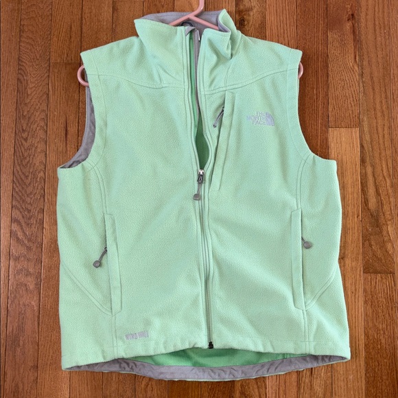 The North Face Green Wind Wall Vest Full Zip Size Large - Picture 2 of 6